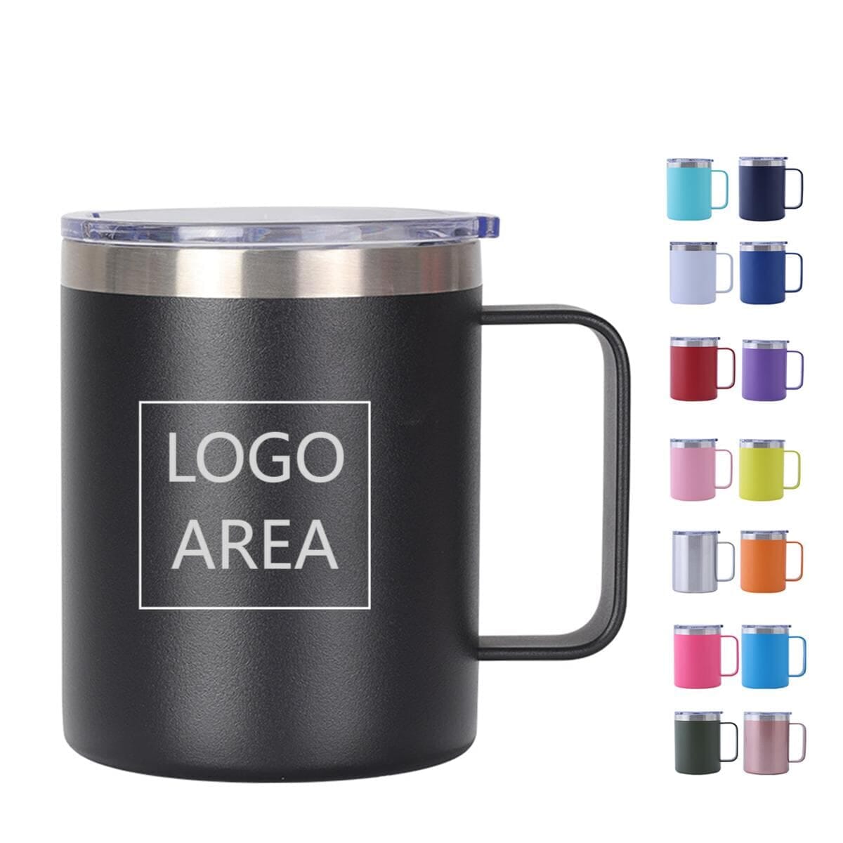 12 OZ Stainless Steel Mug with Handle