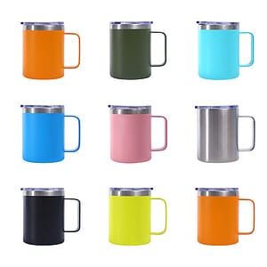 12 OZ Stainless Steel Mug with Handle