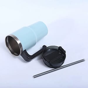 30 OZ Insulated Travel Mug with Handle, Lid and Straw