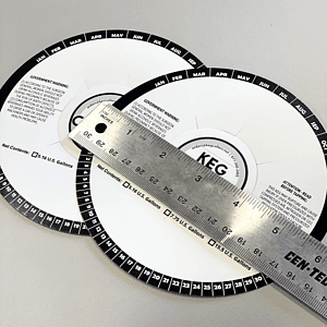 Beer Can Adhesive Keg Collars