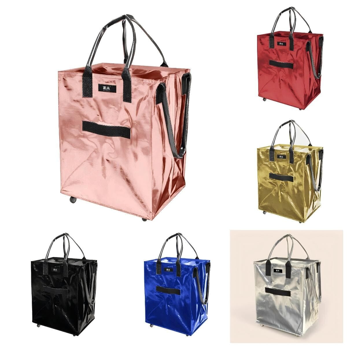 Collapsible Shopping Bag with Wheel