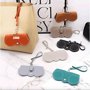 Leather Sunglasses BagPortable Eyeglass Carrying Case Holder