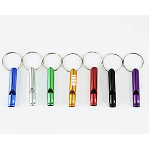 Whistle Keychain  Aluminum Whistle Key Ring
