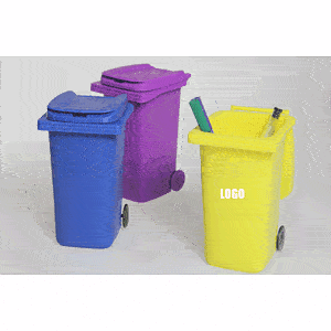 Mini Trash Can with Lid / Small Trash Can Pen Holder