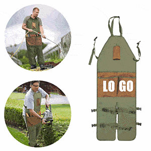 Gardening Pruning Multi-Pocket Oxford Patchwork / Extended Garden Leg Warmer Apron