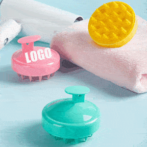 Soft Shampoo Hair Massager Brush/Scalp Scrubber with Soft Silicone Bristles