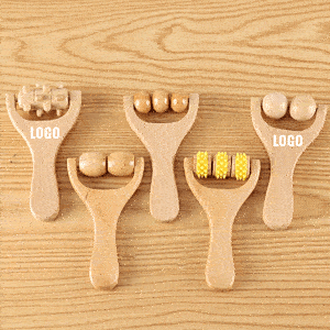 Wooden Massage Roller Tools Wood Massager Handheld Roller forBody Sculpting Tools