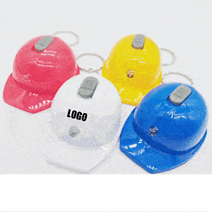 Helmet Charm Key RingMulti-Functional Safety Helmet Illuminated Keychain  Opener