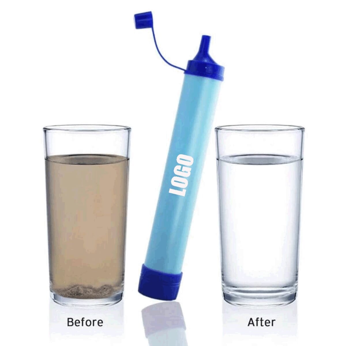 Membrane Solutions Straw Water Filter Survival Filtration Portable Gear Emergency Preparedness