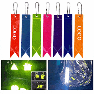 Safety Reflector/ Reflector Tag Pendant Reflective Safety Keychain