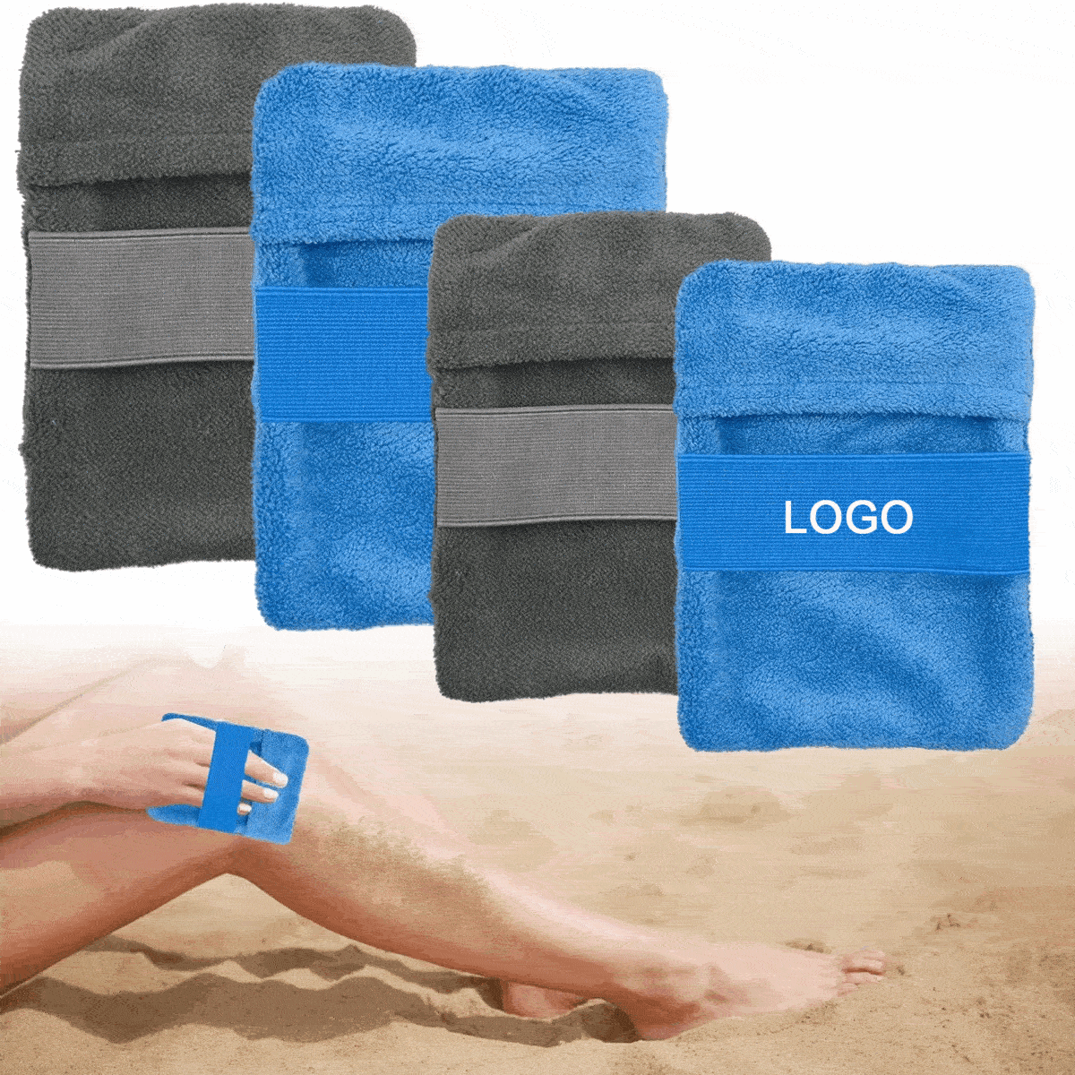 Coral Fleece Beach Sand Removal Bag/Sand Remover for Beach