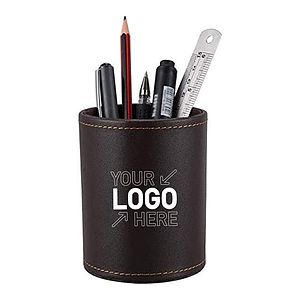 Leather Round Pen Holder