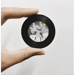 Customizable CD-Shaped Fridge Magnet