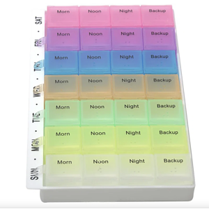 7 days Multicolor Pill Box