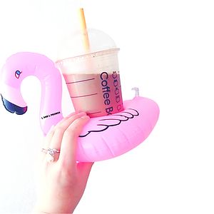 Inflatable Pink Flamingo Floating Coaster