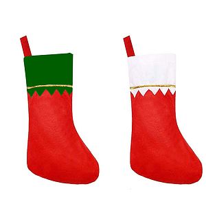Gold-rim Xmas Socks