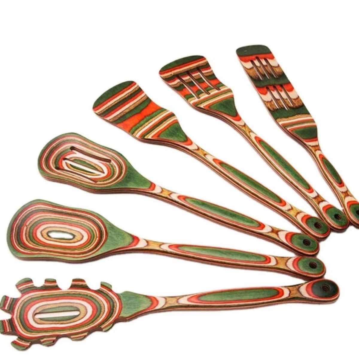 6PCS Pakka Wood Cooking Tools