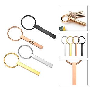 4 Sided Vertical Cuboid Bar Keychain