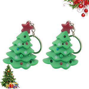 Christmas Tree Keychain LED Light