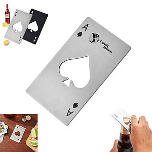 Stainless Steel Credit Card Size Beer Bottle Opener Cap