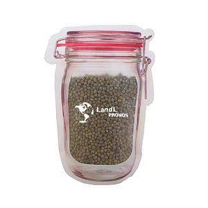 Multi-Size Mason Jar Bottle Pattern Zipper Bags