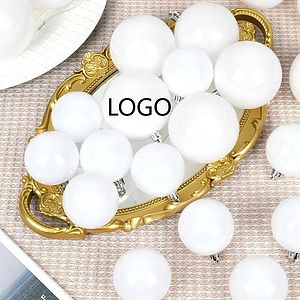 Plastic Christmas Tree Ball with LOGO Print Ornament