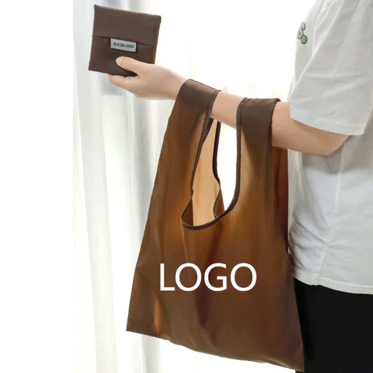 Folding Bag Grs Recycled Polyester Bags Shopping