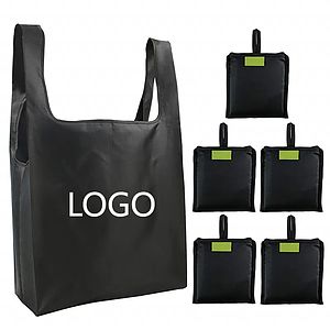 Reusable nylon foldable supermarket shopping bag wholesale custom eco friendly polyester folding bag