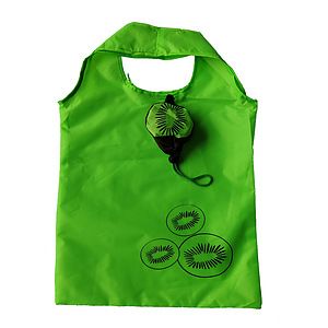 Custom Logo Reusable Folding Nylon Grocery Bags Polyester Foldable Fruit style Tote Shopping Bag