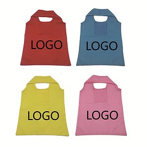 Supermarket Polyester Foldable Shopping Laptop Bag Men'S Foldable Shopping Bag Canvas Tote Bag