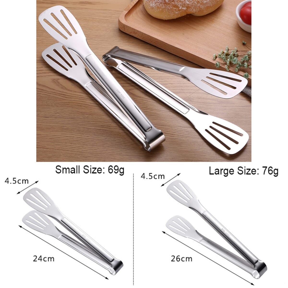 Superior 304 Stainless Steel Food Clip