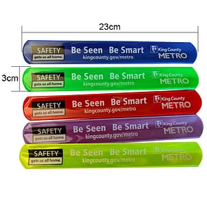 PVC Reflective Slap Bracelet