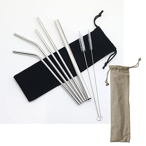 304 Stainless Steel Straight/Curved Resuable Straw/Pipe