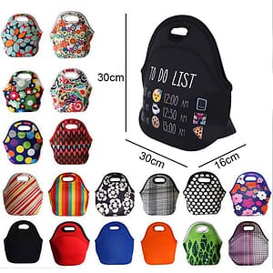 Zippered Neoprene Lunch Bag