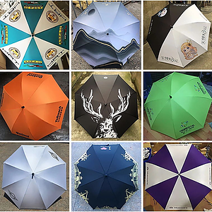 190T Pongee Fiberglass Golf Umbrella
