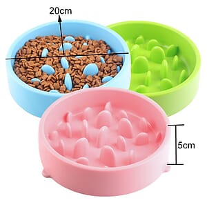 ABS Slow Feed Pet Dog Bowl