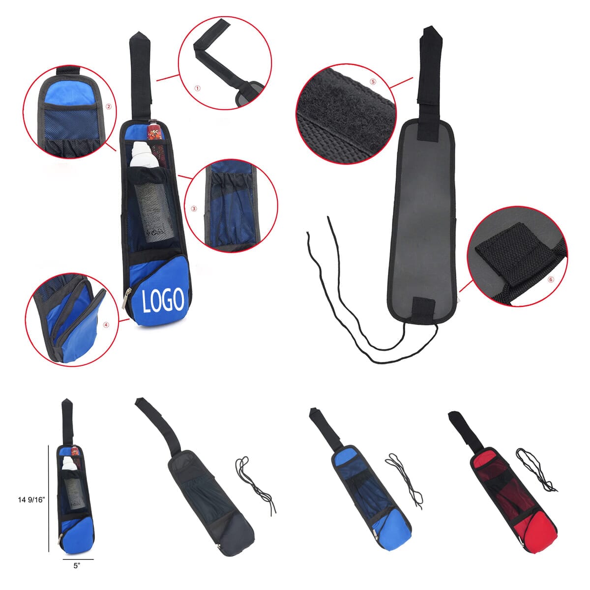 Side Seat Car Hanging Storage Travel Bag Organizer