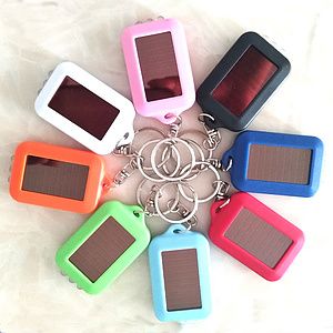 Solar Energy Power Keychain Lamp Light