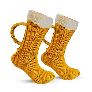 Hand knit Beer Mug Sock