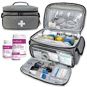 Empty First Aid Kits Bag for Travel and Home Use