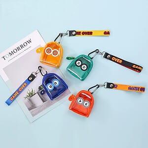 Translucent Zippered Coin Pouch