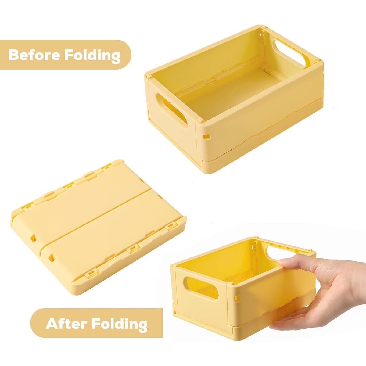 Mini Folding Plastic Storage Box
