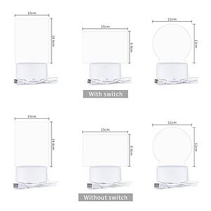 Writing Board Acrylic Night Light