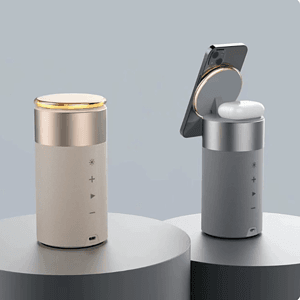 Bluetooth Speaker w/ Wireless Charger Night Light