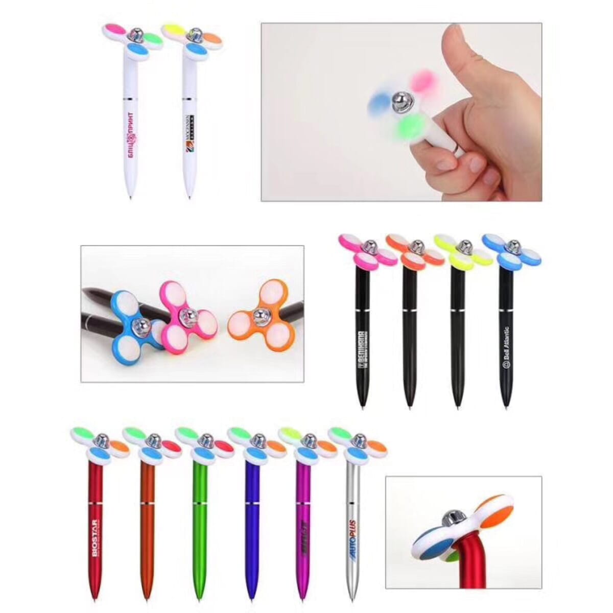 Fidget Spinner with Ballpoint Pen
