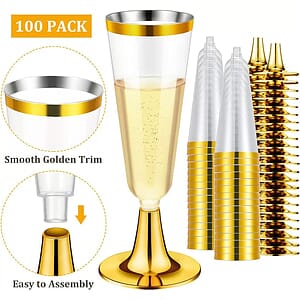 Plastic Wedding Flutes