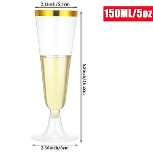 Plastic Wedding Flutes