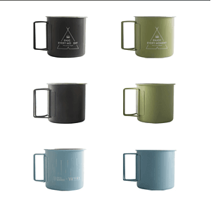 11 Oz Portable Stainless Steel Camping Folding Mug