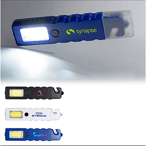 4-in-1 COB Emergency Tool with Hammer Torch