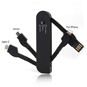 Multi Folding Pocket Knife-Like Charging Cable
